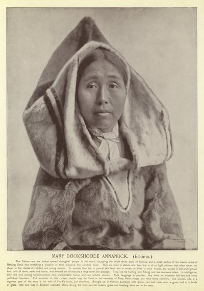 Mary Dookshoode Annanuck, Eskimo door American Photographer