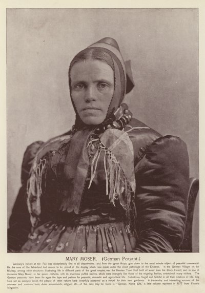 Mary Moser, Duitse Boer door American Photographer