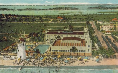 Miami, Florida, ca 1925: Miami Beach Casino (kleurenfoto) door American Photographer