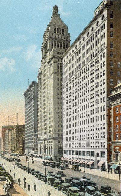 Michigan Boulevard kijkend naar het zuiden door American Photographer