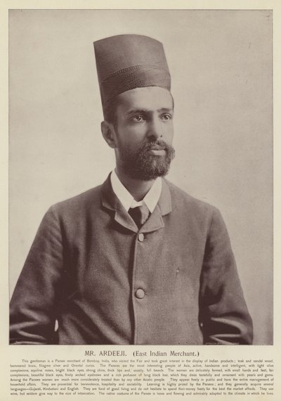 Mr Ardeeji, Oost-Indische koopman door American Photographer