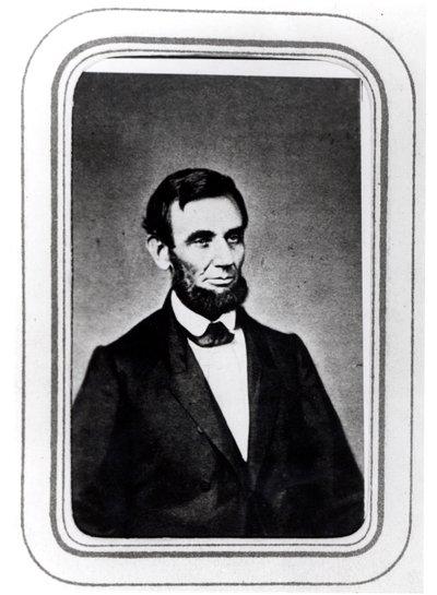 Portret van Abraham Lincoln door American Photographer