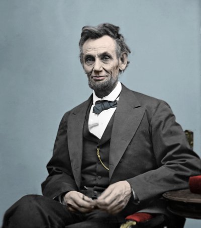 Portret van Abraham Lincoln door American Photographer