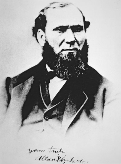Portret van Allan Pinkerton, oprichter van Pinkerton