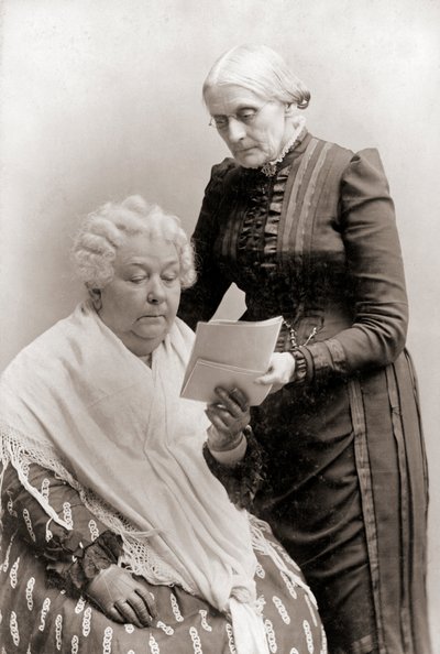 Portret van Elizabeth Cady Stanton en Susan B. Anthony door American Photographer