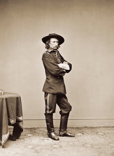 Portret van Generaal George Armstrong Custer door American Photographer