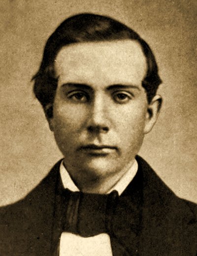 Portret van John D. Rockefeller op 18-jarige leeftijd, 1857 door American Photographer