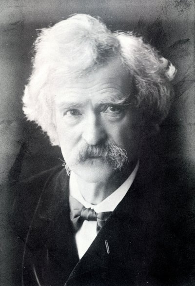 Portret van Mark Twain (1835 - 1910) door American Photographer