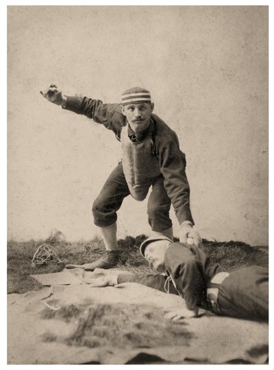 Portret van Paul Cook, Louisville Colonels door American Photographer