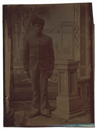 Portret van een soldaat,c. 1880 (foto) door American Photographer