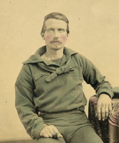 Portret van een matroos in Union-uniform, ca. 1861 door American Photographer