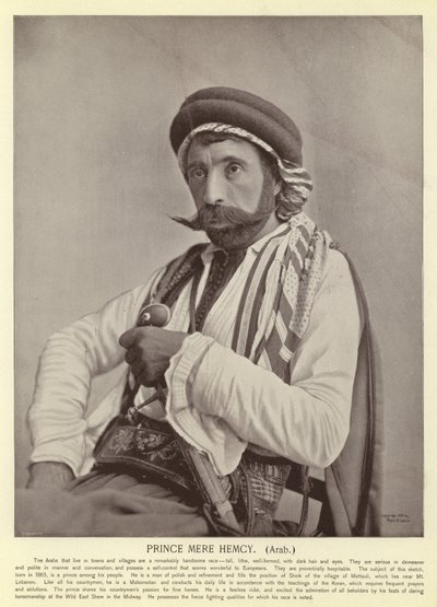 Prins Mere Hemcy, Arabier door American Photographer