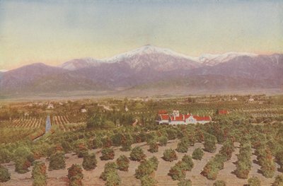 Redlands, Californië, Uitzicht vanaf Smiley Heights (ingekleurde foto) door American Photographer