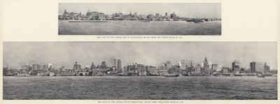 Skyline van het Zuidelijke Einde van Manhattan Island vanaf de North River door American Photographer