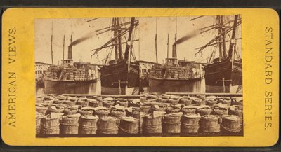 Stereoscopisch beeld van de stoomboot "Planter", Charleston, S.C. door American Photographer