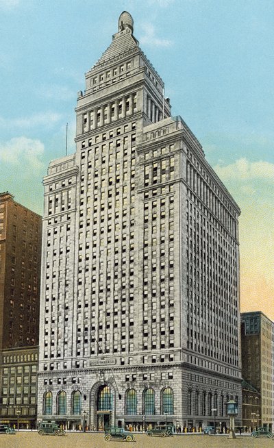 Straus Building, Michigan Boulevard bij Jackson Boulevard door American Photographer