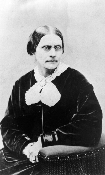 Susan Brownell Anthony (1820-1906) c.1871 door American Photographer