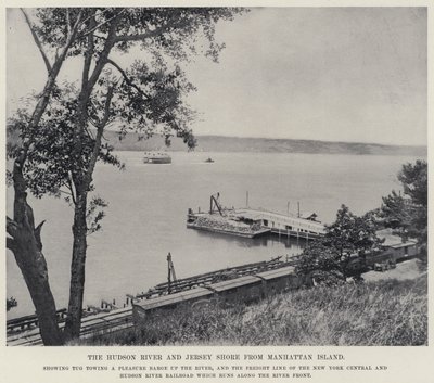 De Hudson River en Jersey Shore vanaf Manhattan Island door American Photographer