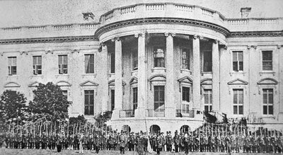 Het Witte Huis, Washington D.C., aan het begin van de Amerikaanse Burgeroorlog door American Photographer