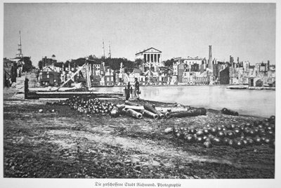 De verwoeste stad Richmond, Virginia, aan het einde van de oorlog door American Photographer