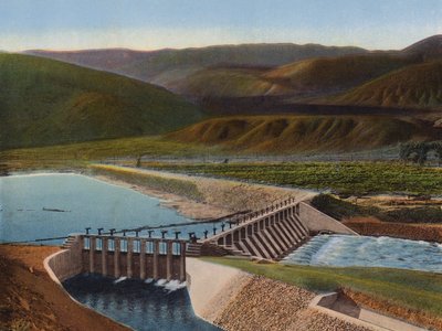 Truckee River Dam, Nevada (kleurenfoto) door American Photographer