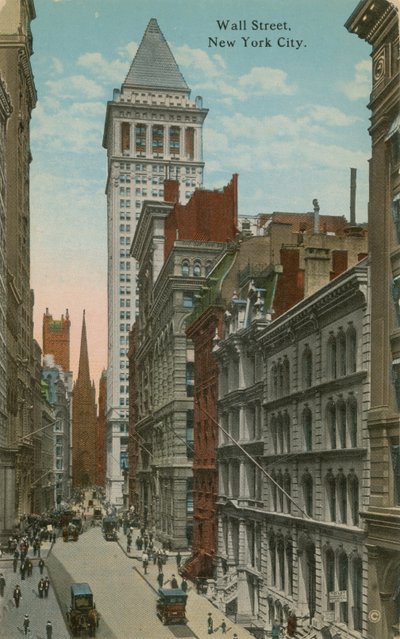 Wall Street, New York City door American Photographer
