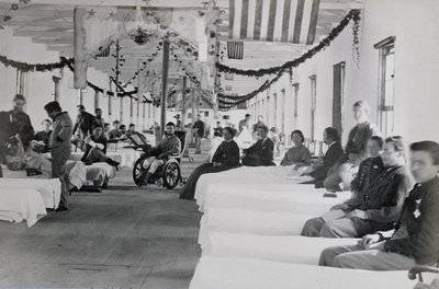 Afdeling in Armory Square Hospital, Washington DC, c.1865 door American Photographer