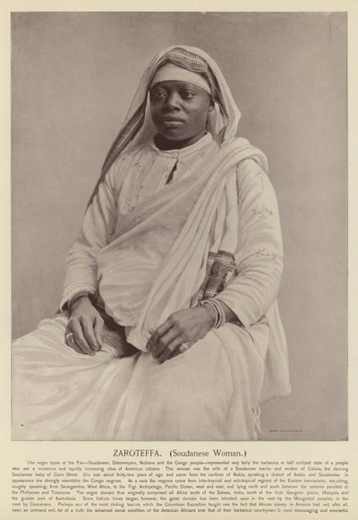 Zaroteffa, Soedanese vrouw door American Photographer