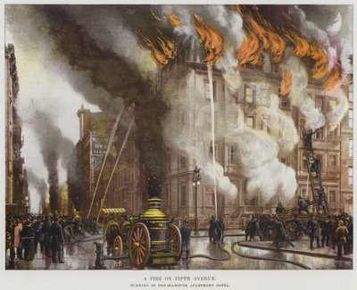 Een brand op Fifth Avenue door American School