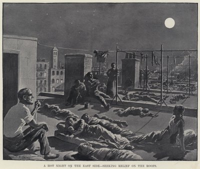 Een hete nacht aan de East Side, op zoek naar verlichting op de daken door American School