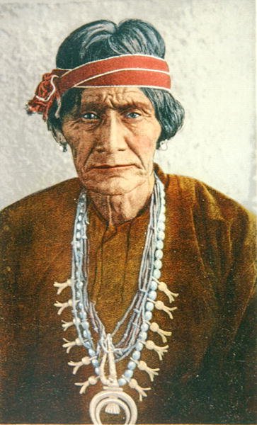 Een Navajo Medicijnman uit New Mexico, ca. 1900 door American School