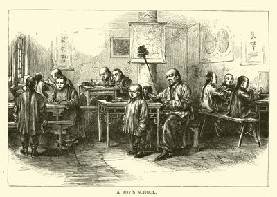 Een jongensschool door American School