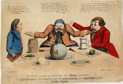 Een Nederlandse methode om de Maine-kwestie te beslissen!, ca. 1831 door American School