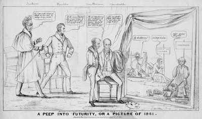 Een blik in de toekomst, of, Een beeld van 1841, uitgegeven door M R Robinson, New York, 1838 door American School