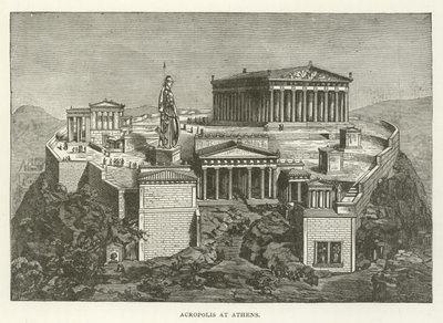 Akropolis van Athene door American School