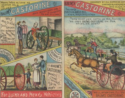 Advertentie voor Baums Castorine, 1884 door American School