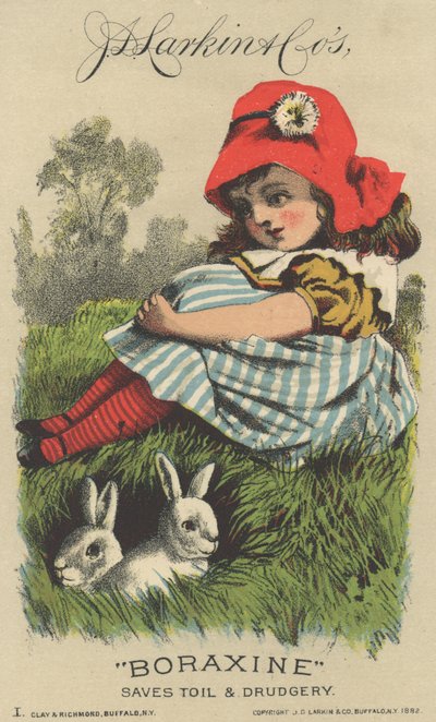 Advertentie voor J. D. Larkin & Cos Boraxine, 1882 door American School