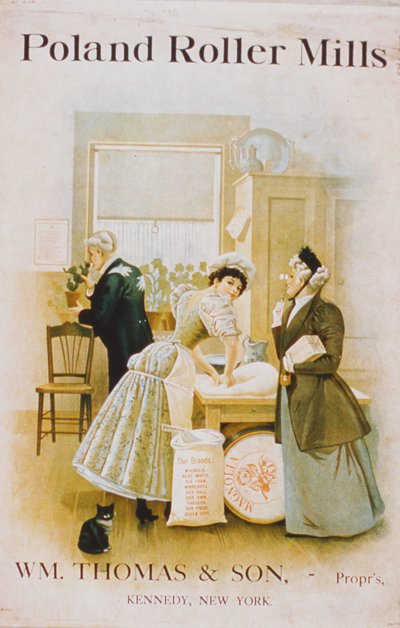 Advertentie voor Poland Roller Mills, W.M. Thomas & Sons, New York door American School