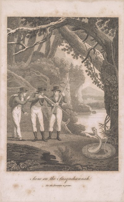 Alexander Wilson en metgezellen aan de Susquehanna, 1809 door American School