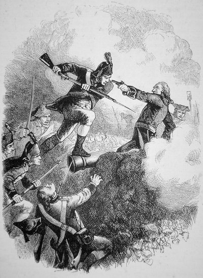 Amerikaanse generaal Anthony Wayne die het Britse bolwerk bij Stony Point veroverde met een gedurfde bajonetaanval in juli 1779 door American School