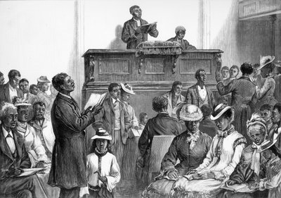 Amerikaanse Schetsen: Een Neger Congregatie in Washington, uit 