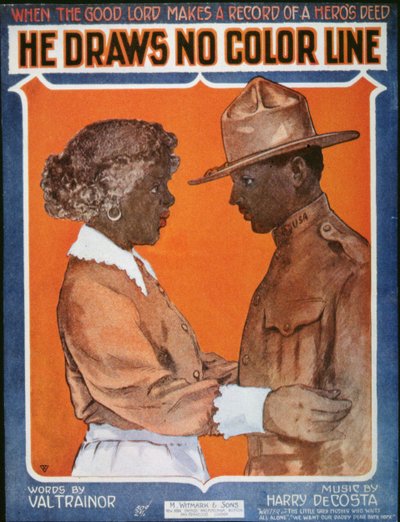 Amerikaans liedblad uit de Eerste Wereldoorlog voor 