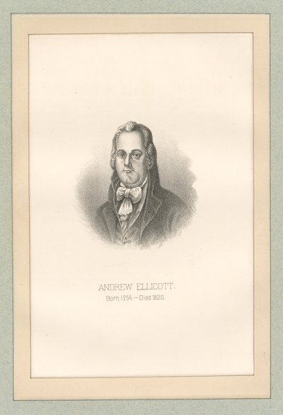 Andrew Ellicot, uit "A New Nation..." door John Benson Lossing door American School