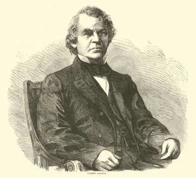 Andrew Johnson, april 1865 door American School