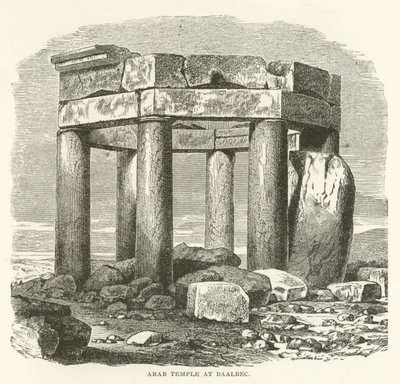 Arabische tempel in Baalbek door American School