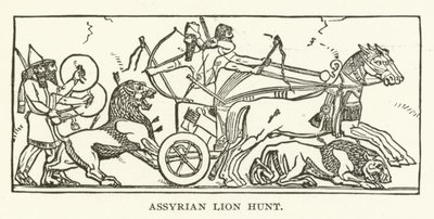 Assyrische leeuwenjacht door American School