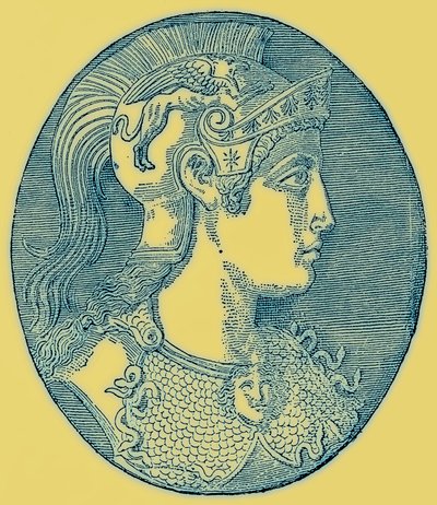Athene, illustratie uit History of Greece door Victor Duruy, gepubliceerd 1890 door American School