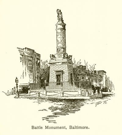 Battle Monument, Baltimore door American School