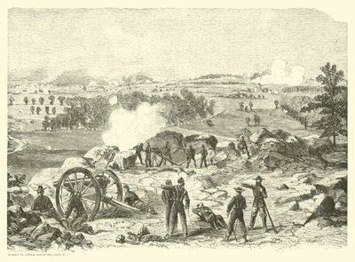 Slag bij Gettysburg, top van Little Round Top, 2 juli door American School