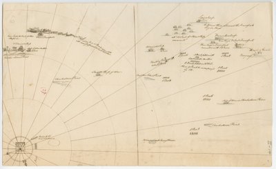Slagplan voor de belegering van de haven van Boston, ca. 1775-1776 door American School